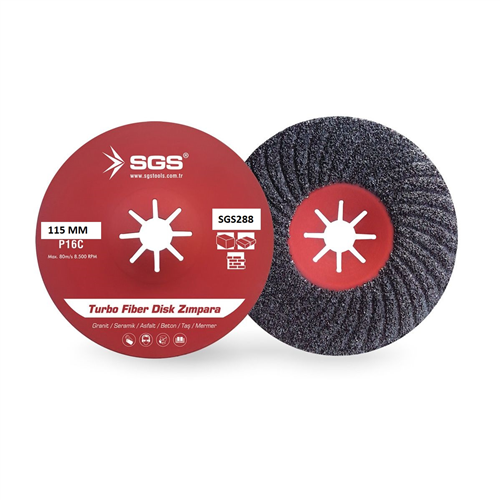 TURBO FİBER DİSK ZIMPARA 115 MM / SGS ( 10 AD )